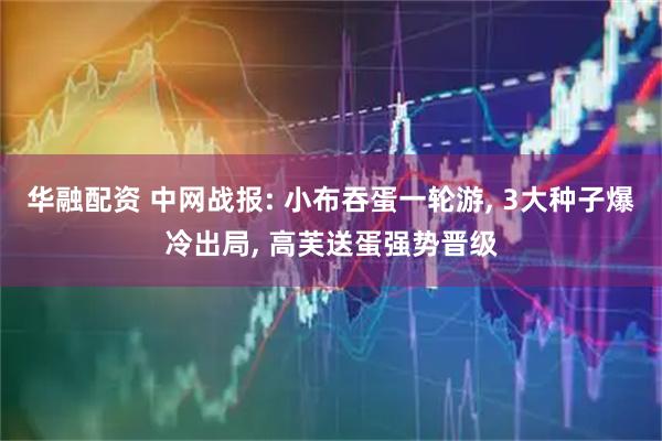 华融配资 中网战报: 小布吞蛋一轮游, 3大种子爆冷出局, 高芙送蛋强势晋级